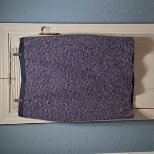 Boden Pencil Skirt in Blue Tweed Size 14L